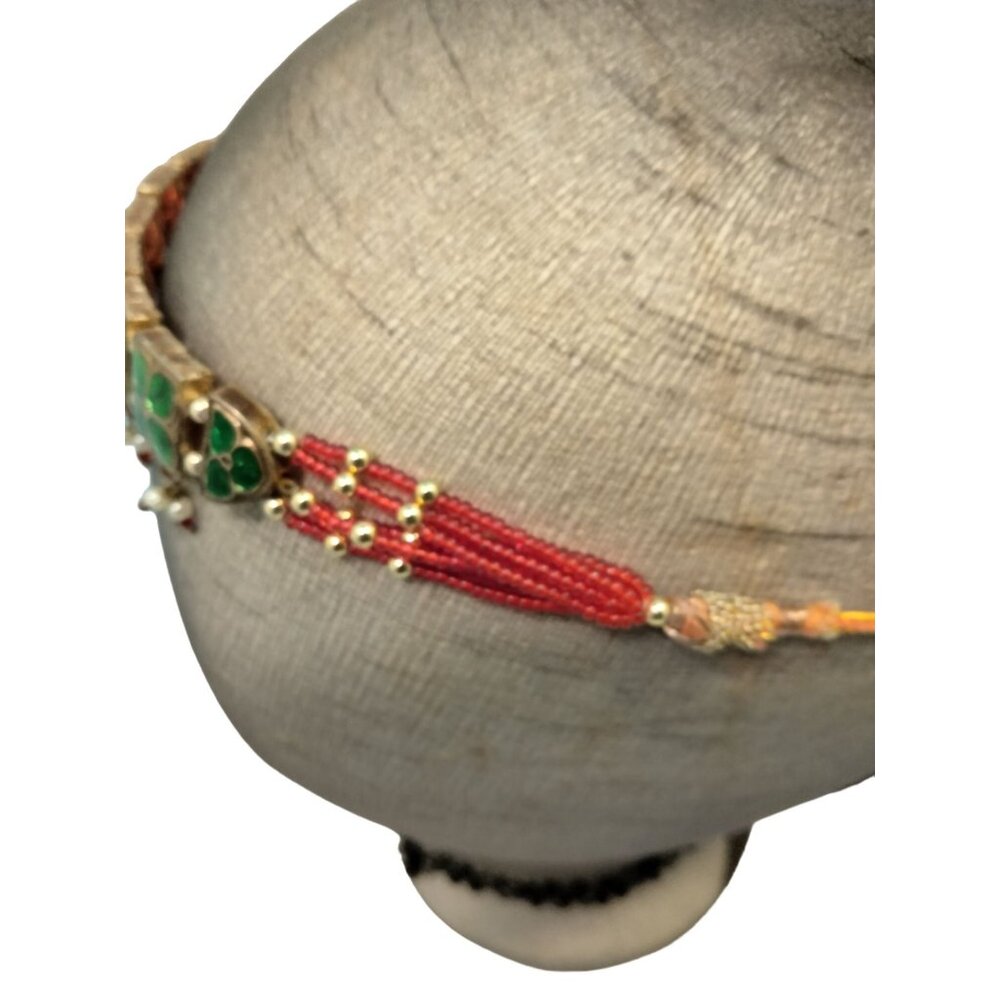 Hair Jewelry Headpiece Hairband Rhinestone Bollywood Beaded Headband Belt - Picture 6 of 10